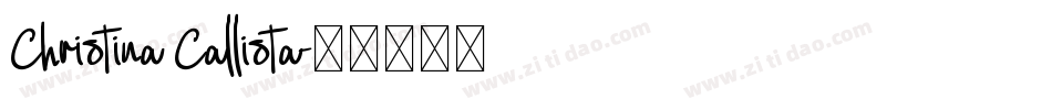 Christina Callista字体转换
